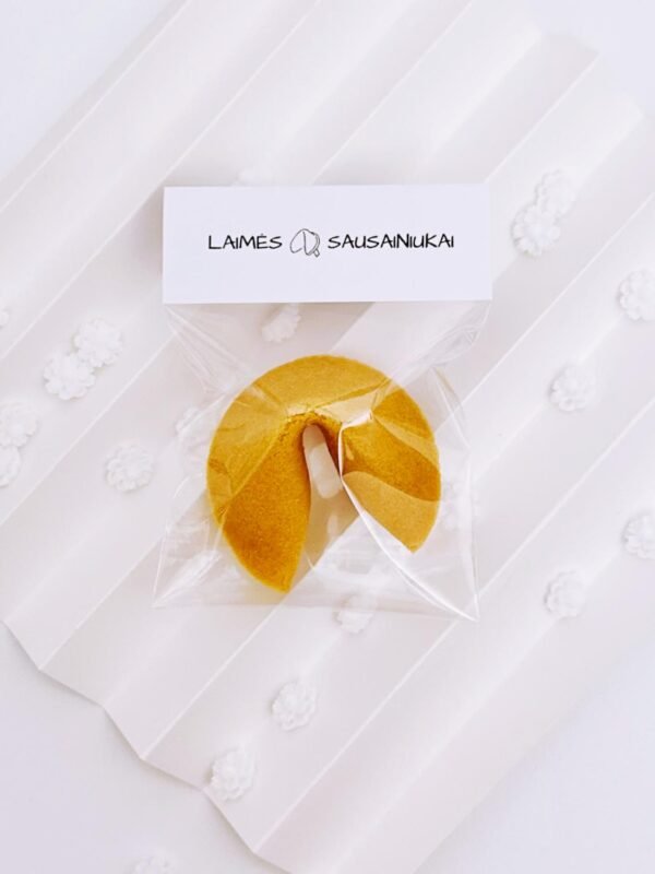 Laimės sausainis + Pakuotė su logo